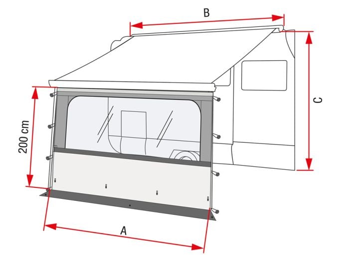 Fiamma Blocker Pro voorwand 300
