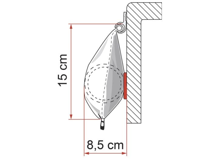 Fiamma Caravanstore XL 410 Royal Grey zakluifel