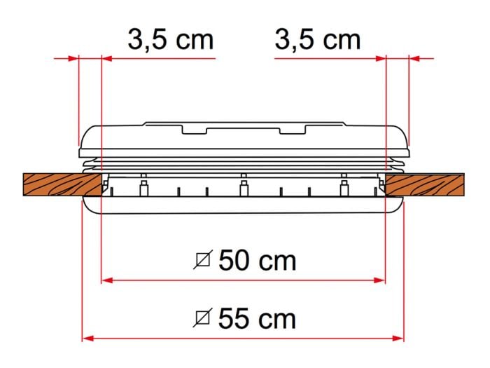 Fiamma Vent 50 dakluik - white