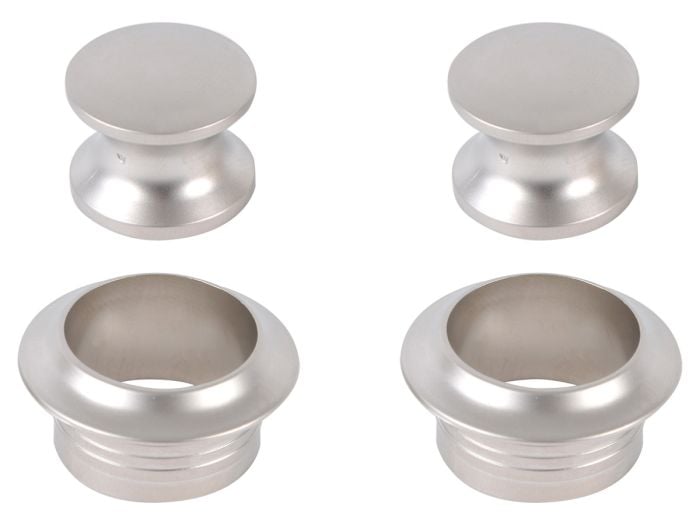 Push-lock knoppen - Silver