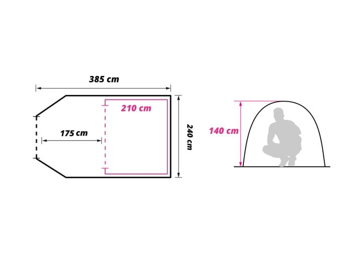 Obelink Low Crest 4 tunneltent
