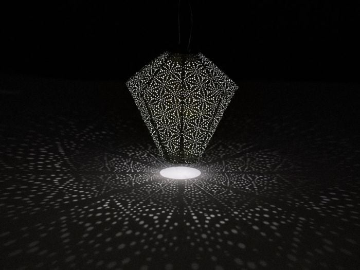 Lumiz Sashiko Diamond 28 solar lampion - Light green