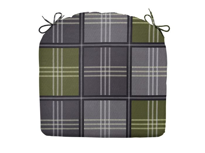 Madison Patchy olive zitkussen