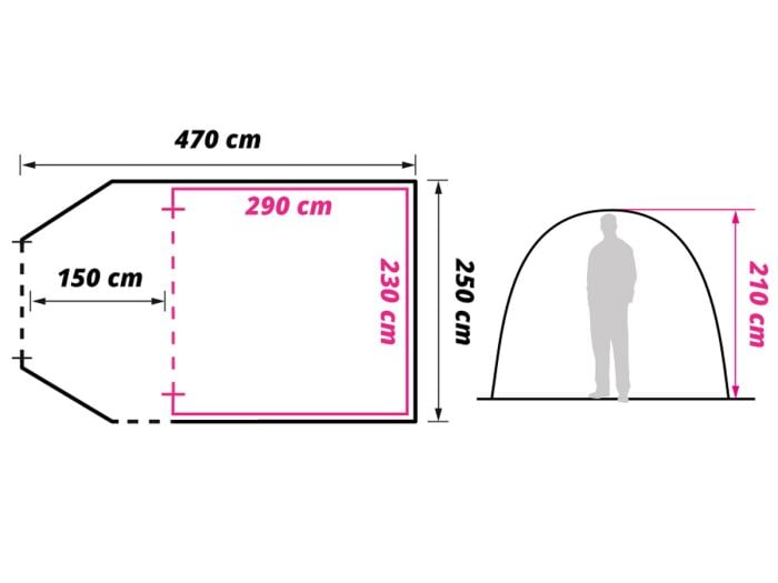 Obelink Boreas 5 koepeltent