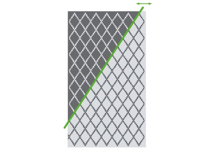 Obelink Patio Mat Diamond 370 x 290 cm tenttapijt