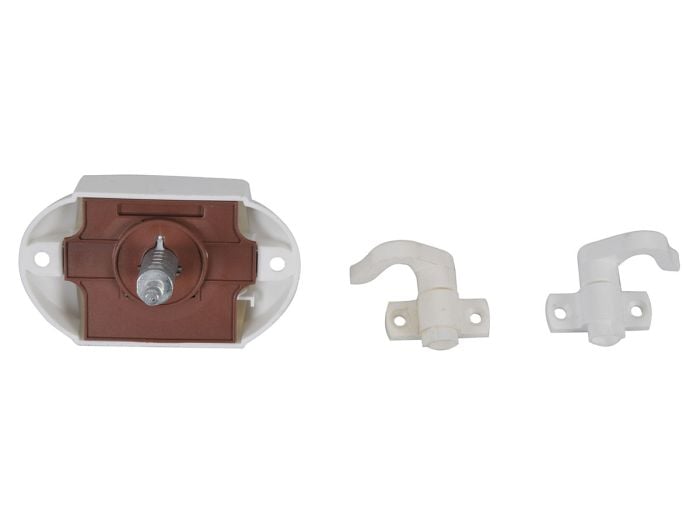 Obelink toilet drukknopslot met sluithaken - White