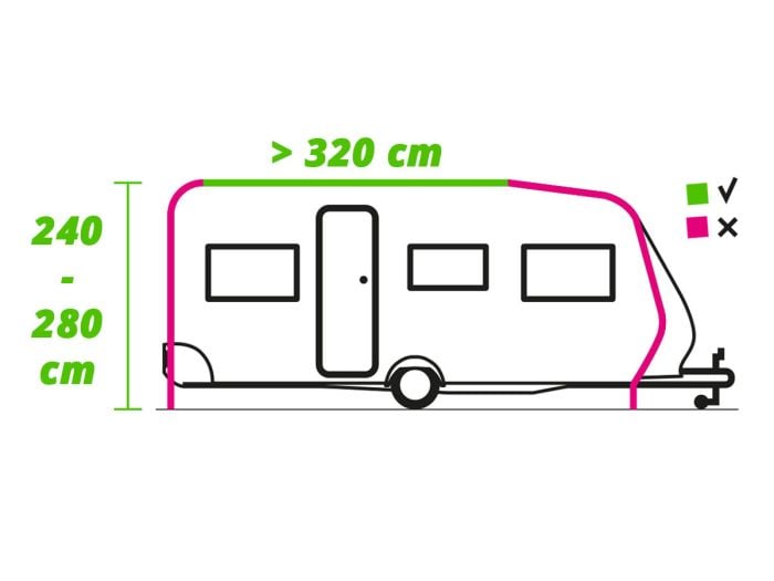 Obelink Ambassador 320 Easy Air Connected caravan en camper voortent
