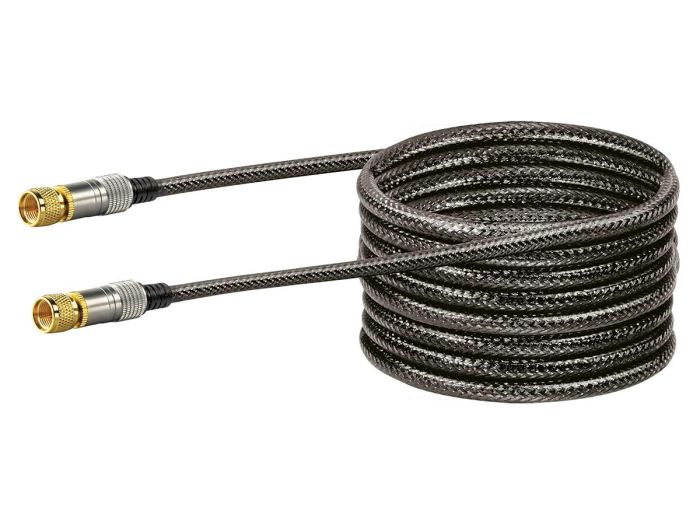 Schwaiger Black F-Stekker satellietkabel - 1,5 meter