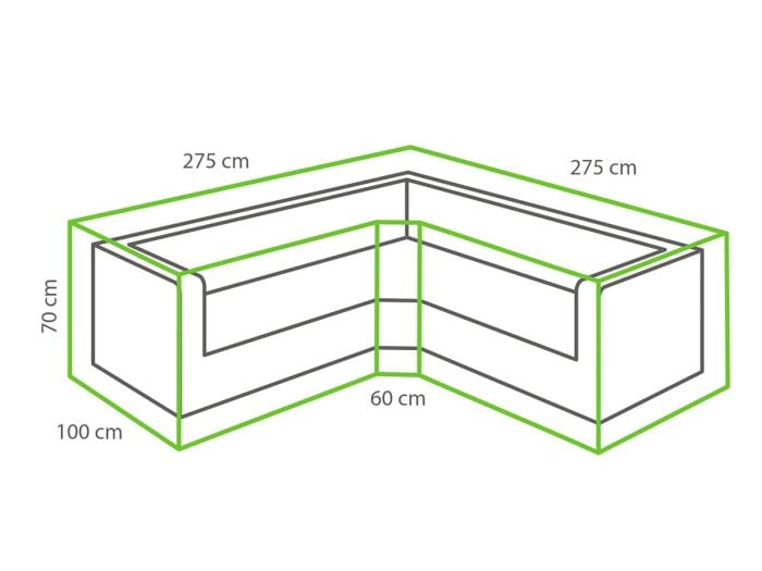 Winza deluxe 275 x 275 x 70 cm trapezium loungesethoes