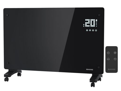 Auronic 2000 watt glazen paneelverwarming - Black