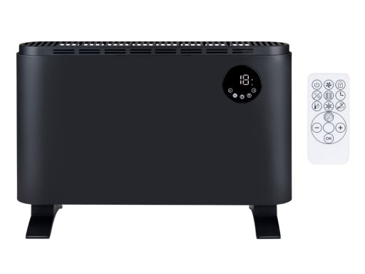 Alpina 2000 watt digitale convectorkachel - Black