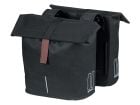Basil City dubbele fietstas - Black