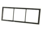 BBA 3-vak afdekraam hoogglans - grey