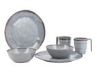 Bo-Camp Halo Grey serviesset - 6-delig