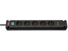 Brennenstuhl Bremounta stekkerdoos met 2 USB-C laadaansluitingen - Black