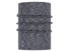 Buff Merino Heavyweight nekwarmer - Frog Grey Multi Stripes