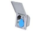 Haba ESB 3 wandcontactdoos - grey