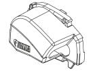 Fiamma eindkap cassette links F80S Polar White