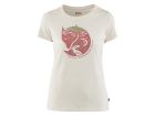 Fjällräven Arctic Fox Print Chalk White dames T-shirt