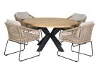 Outdoor Feelings Kentucky Cleveland Ø140 diningset - Sand