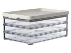 Mepal Omnia 3-laags vleeswaren koelkastdoos - Nordic White