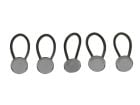 Obelink set korte elastieken met platte knop - 9 cm