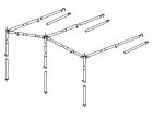 Obelink luifelframe staal 25 mm maat 8 - 10