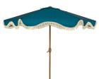 Outdoor flower blue polyester parasol