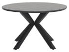 Outdoor Feelings Edson Carbon black grey teak Ø 122 cm tuintafel