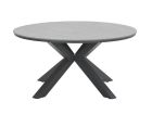 Outdoor Feelings Edson Carbon black grey teak Ø 148 cm tuintafel