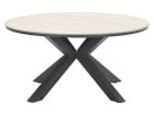Outdoor Feelings Edson Carbon black light teak Ø 148 cm tuintafel