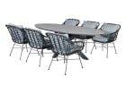 Outdoor Feelings Lekanto Edson 220 grey teak diningset