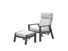 Garden Impressions Max loungestoel met voetenbank - Valley sand