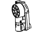Thule Omnistor binnenkap & opdraaimechanisme links 4900 Wit