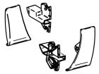 Thule Omnistor set eindkappen voorlijst 5003 aluminium