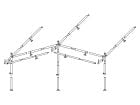 Tweedekans Obelink voortentframe staal 28 mm maat 8 - 10