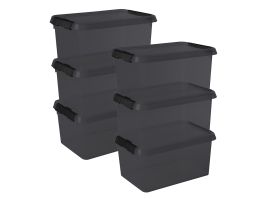 Sunware Comfort Line Aufbewahrungsbox 3er-Set Für 9L Transparent Metallfarbig 0655706540