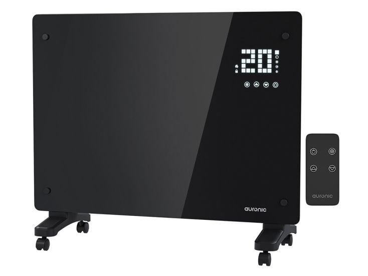 Auronic 1500 watt glazen paneel kachel - Black