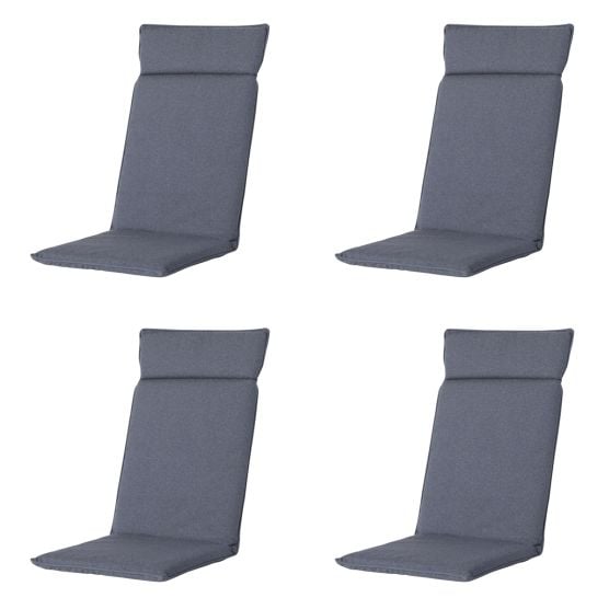 Madison Manchester denim  Tuinstoelkussen - Set van 4