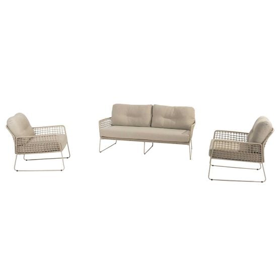 4 Seasons Outdoor Albano 3-delig - latte loungeset