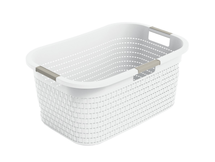Rotho Country 40 liter wasmand - White
