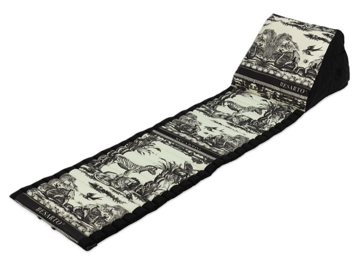 Besarto  Strandmatras - Toile de Jouy  Black