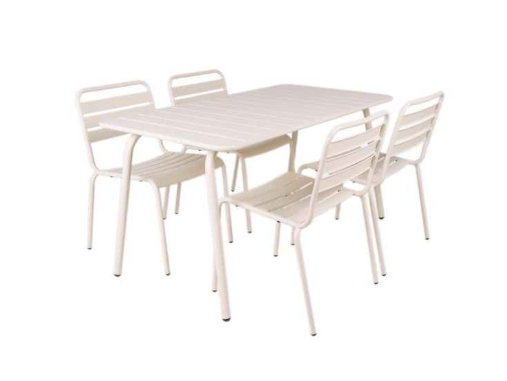 MaximaVida Max 150 cm 5-delige tuinset - white