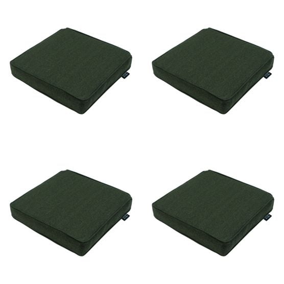 Madison Green canvas eco+ Zitkussen - Set van 4
