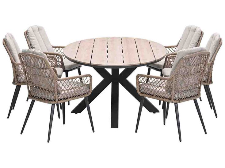 Garden Impressions Kalibo Tulli natural 7-delige tuinset