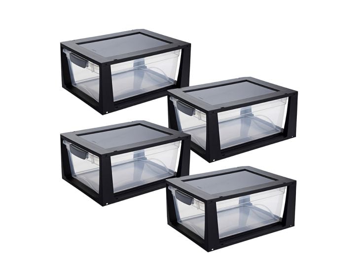Sunware set van 4 11L omega ladekastje - zwart