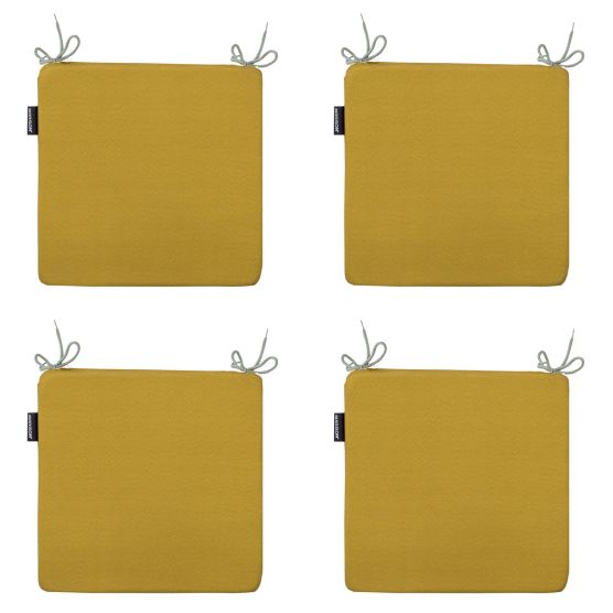 Madison Panama mustard Zitkussen - Set van 4