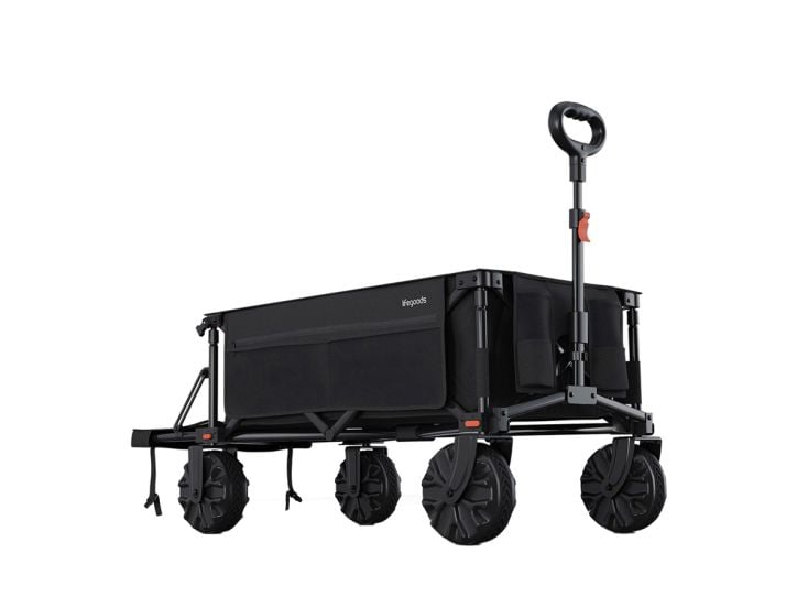 LifeGoods 200L bolderkar - Black