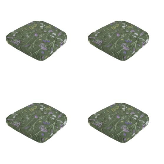 Madison Donna green canvas eco+ Zitkussen - Set van 4