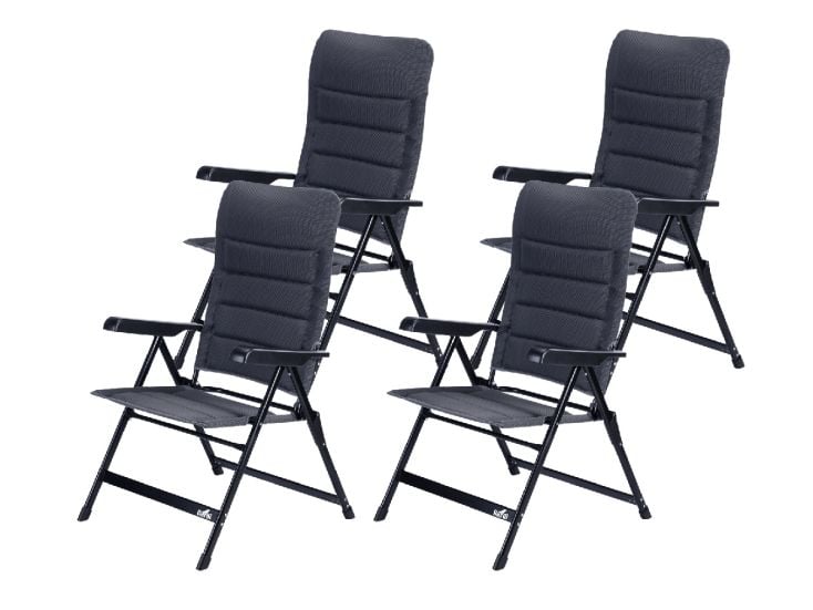 Bardi 7 standen Grey luxe klapstoel - set van 4